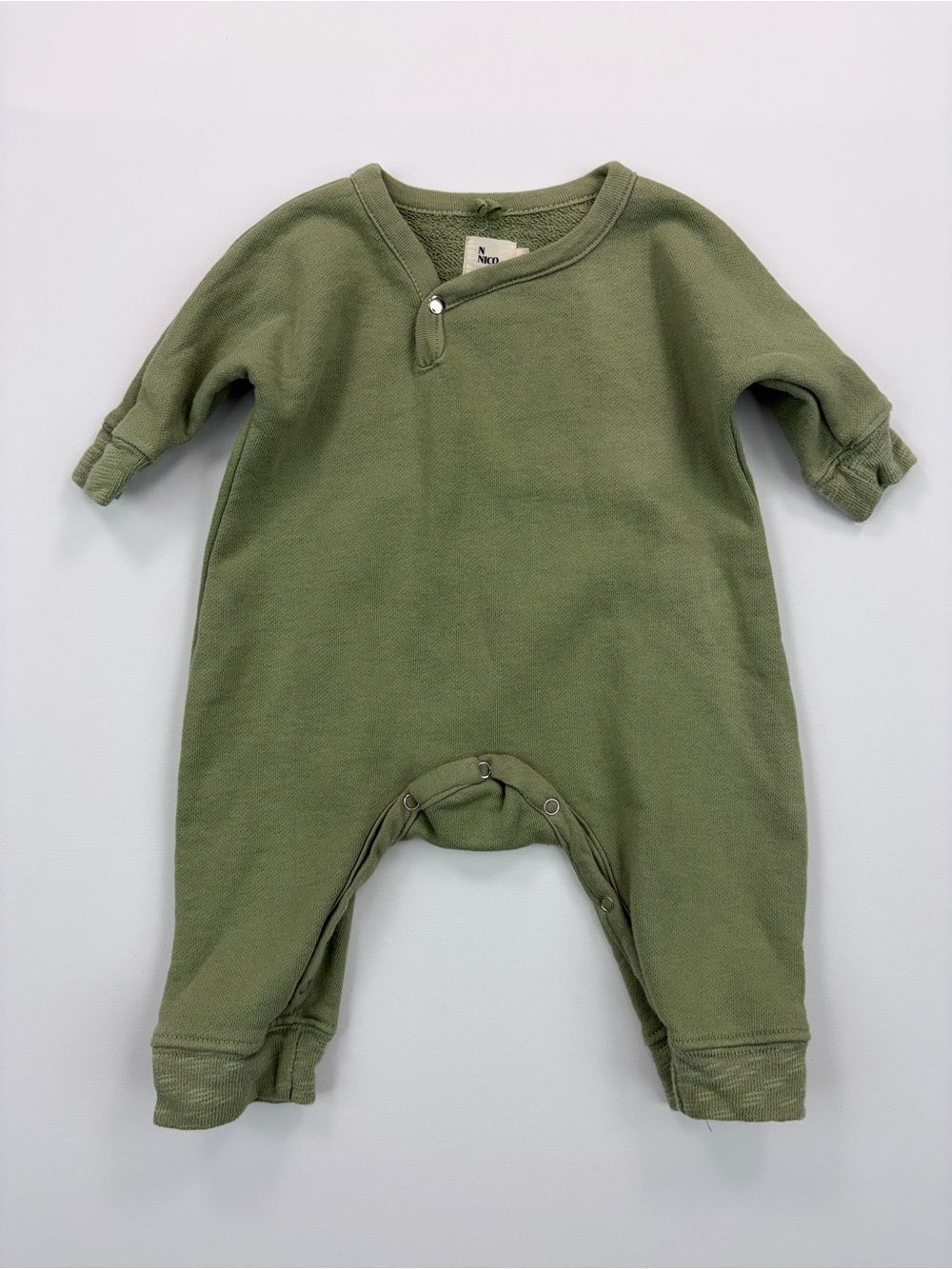 Nico Nico Cozy Sweatshirt Romper 3-6m